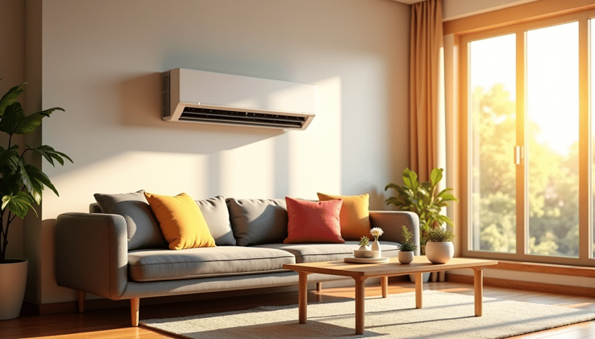 salon-avec-climatiseur-reversible