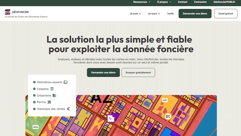 Géofoncier : n°1 sur l’information foncière
